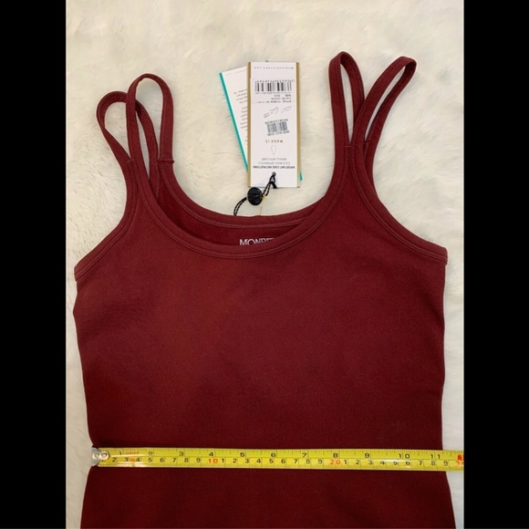 NWT $118 Monreal London Zen Seamless Tank in‎ Cocoa [SZ XS/S ] - Picture 3 of 8